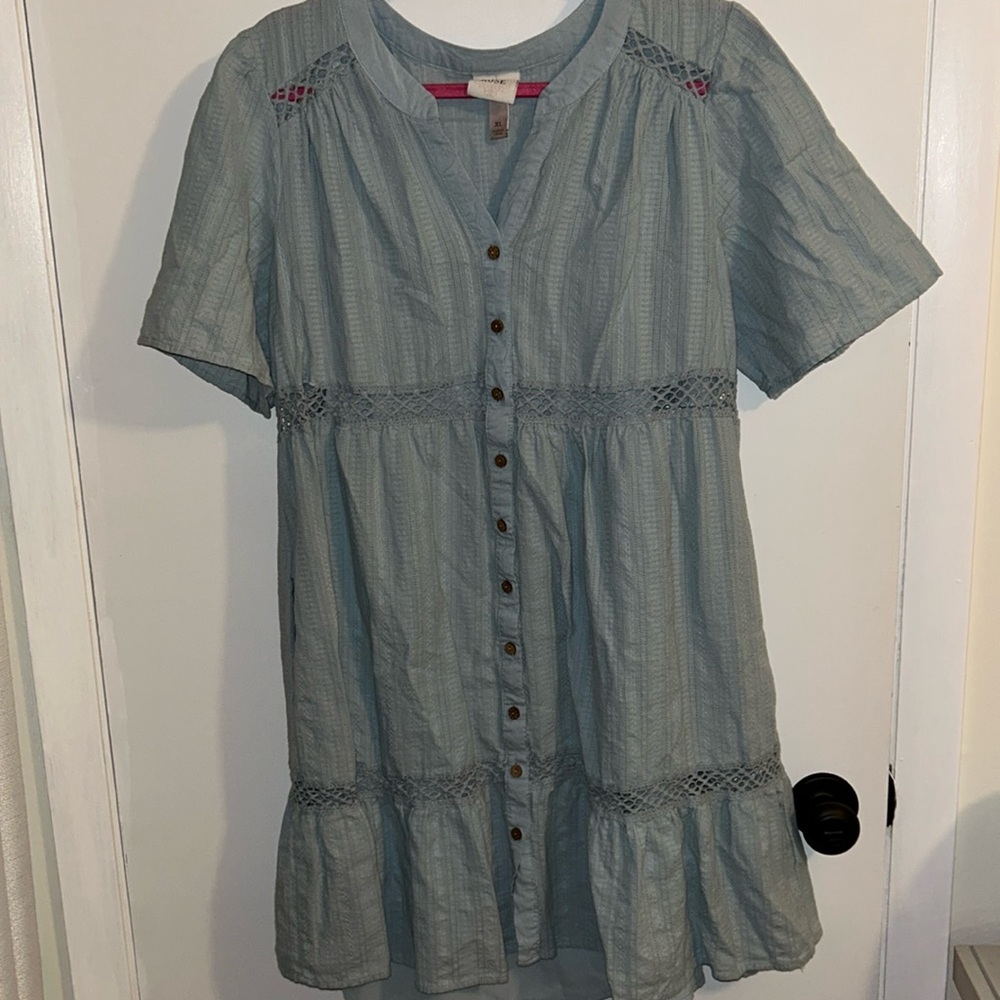 Knox Rose Dusty Blue Dress XL